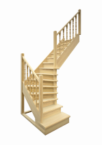Деревянная Лестница ЛЕС-02 поворот 90°