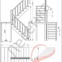 Деревянная Лестница ЛЕС-62 поворот 180°