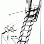 Чердачная Лестница Oman  Verticale 70x120