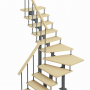 Модульная Лестница Фаворит (с поворотом 90 градусов)