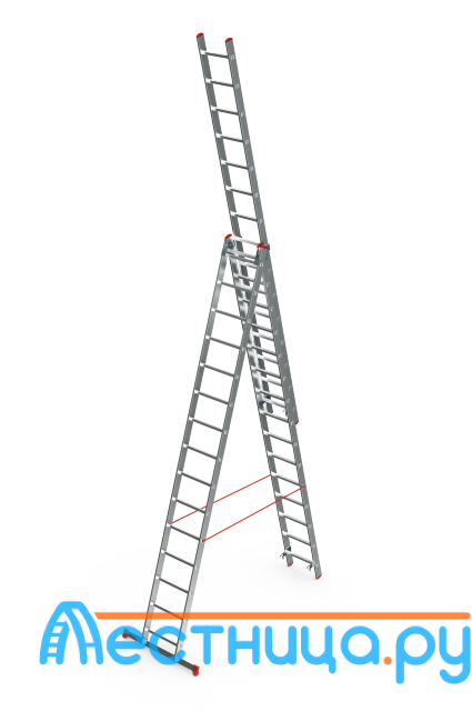 Лестница Трехсекционная Sarayli 3x9 Pro